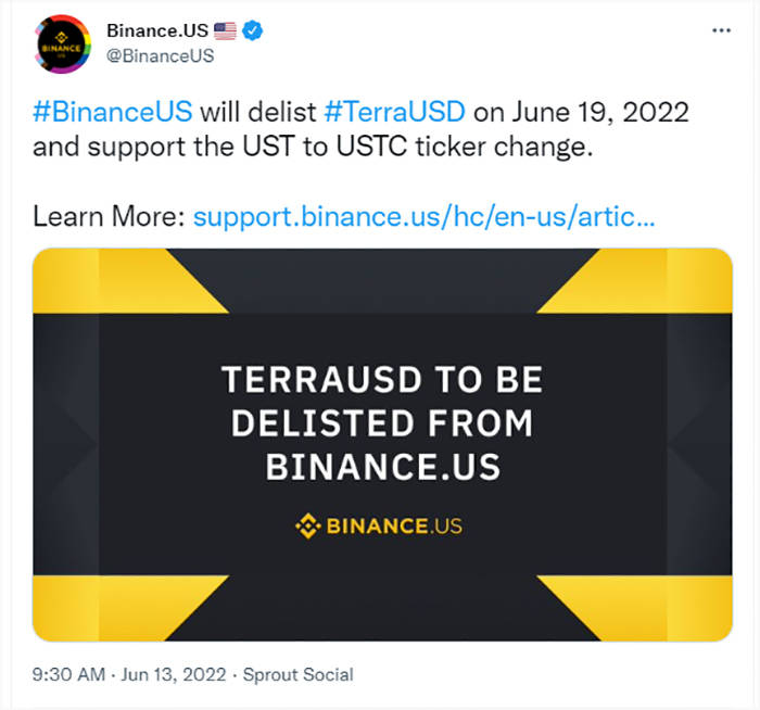 Binance.US 遭集体诉讼<strong></p>
<p>币安binance</strong>，它在Terra事件中对投资者究竟做了什么？