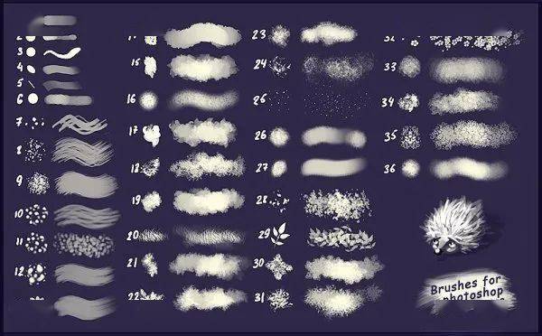 下载丨经典好用的PS笔刷画笔打包下载
