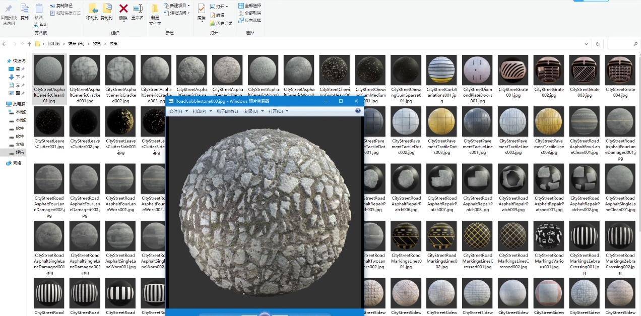 城市马路街道4k高清贴图素材包下载