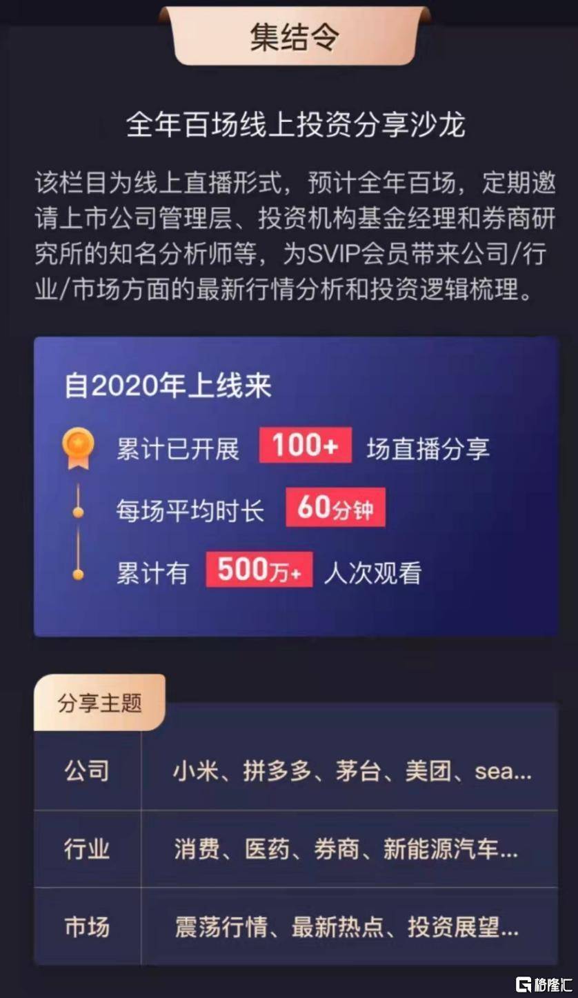 格隆汇黑金周年庆重磅来袭
