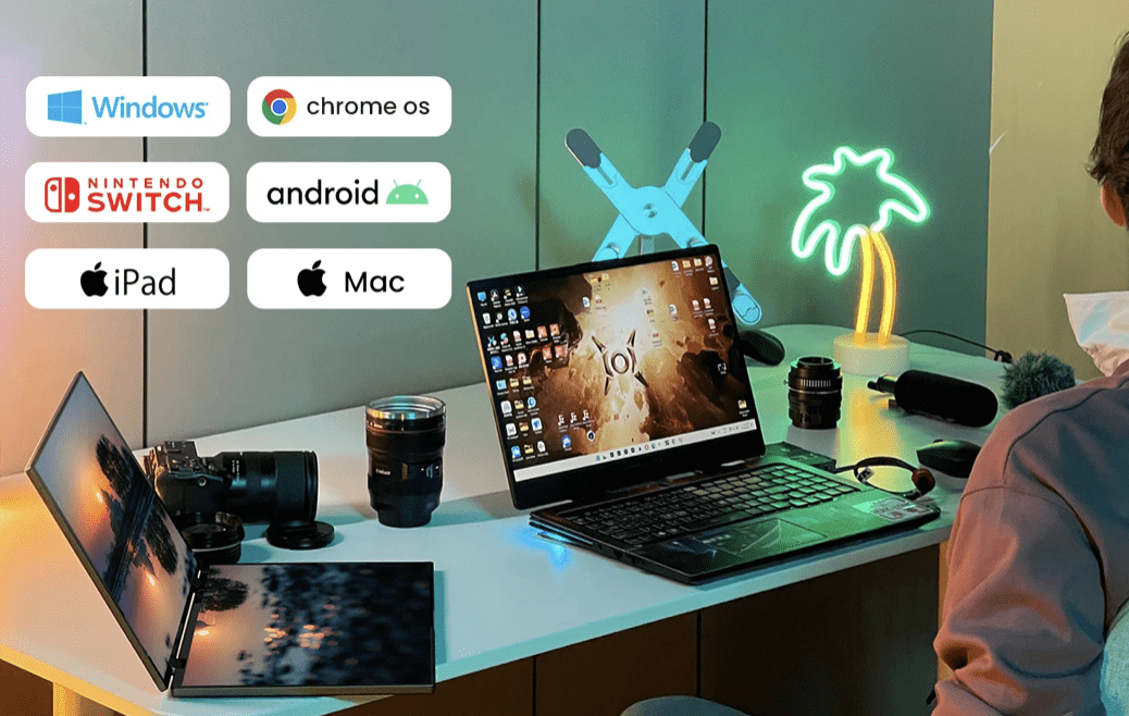 让笔记本支持三屏显示<strong></p>
<p>虚拟币众筹网站</strong>，Lepow双屏显示器DualViews上架众筹网站