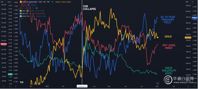 由于美元在惠誉评级下调后上涨，黄金价格暴跌