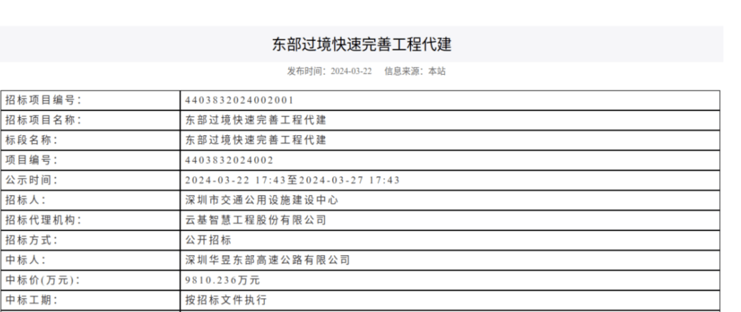 一度被传"烂尾"！盼了15年的深圳东部过境高速<strong></p>
<p>中原油田工会</strong>，终于等来官宣推进