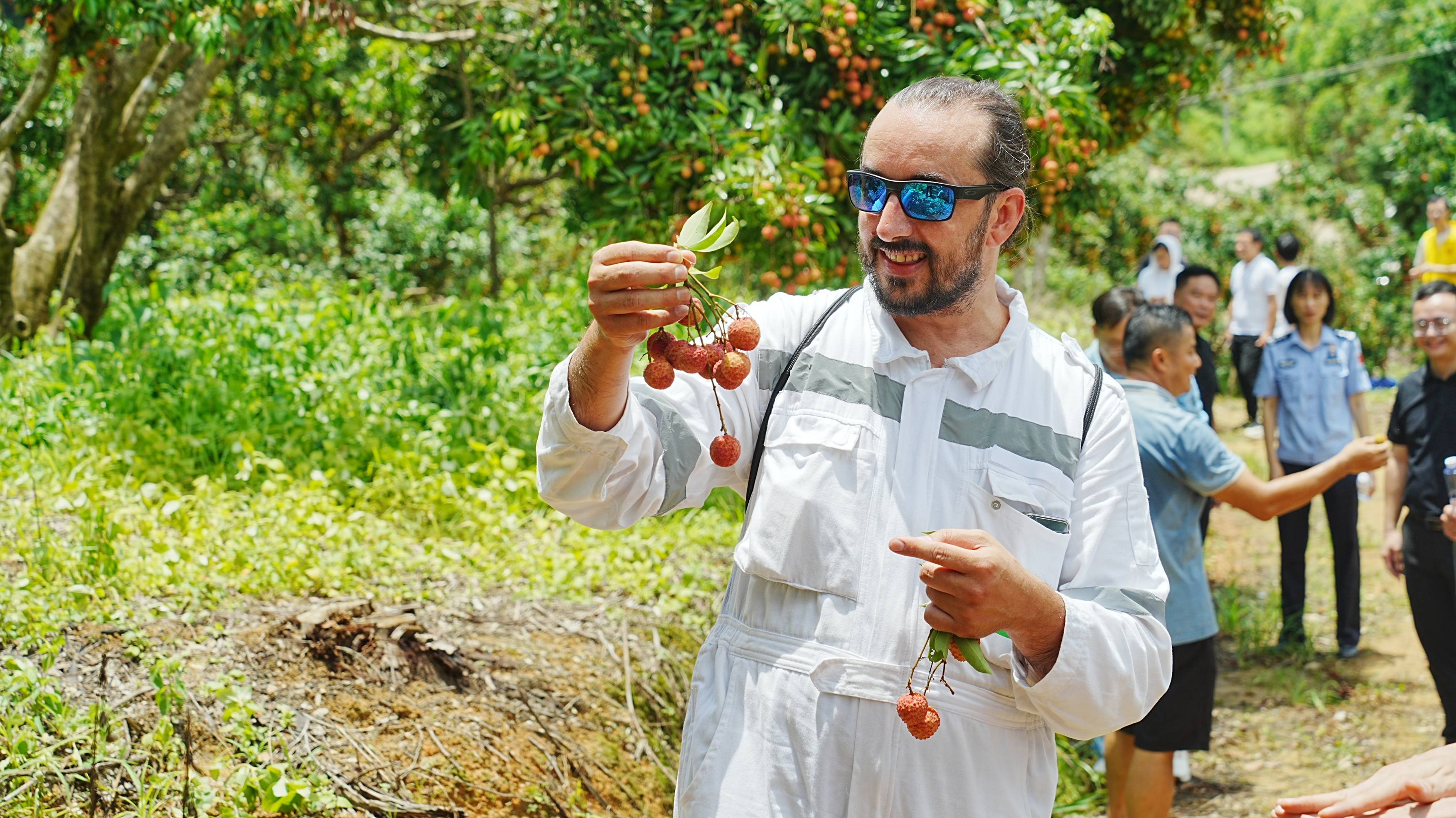“第一次吃，像吃葡萄！”外籍船员在惠州品尝荔枝