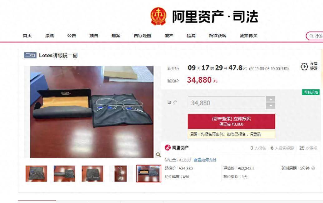 落马贪官一副眼镜4.3万元公开拍卖<strong></p>
<p>原油投资技巧</strong>，无人出价最终流拍