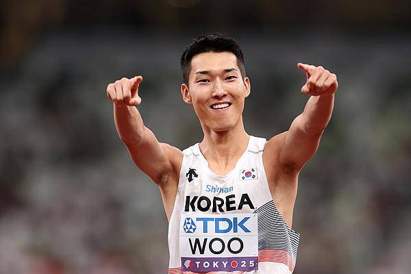 田径世锦赛｜男子跳高屈居亚军<strong></p>
<p>黄金</strong>，禹相赫就是韩国田径的门面
