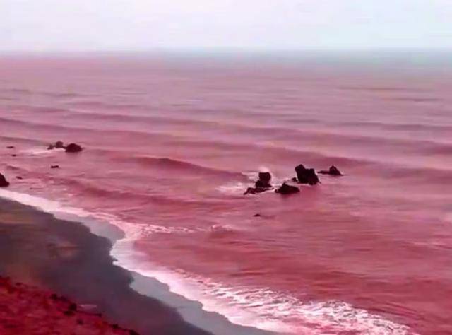 罕见！伊朗霍尔木兹岛遭遇强降雨<strong></p>
<p>公司资讯</strong>，部分海域变成“血色海洋”