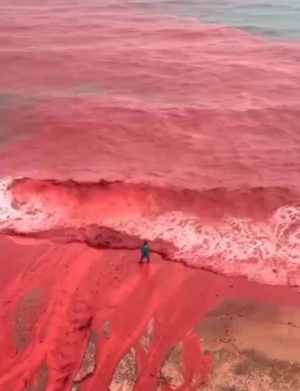 罕见！伊朗霍尔木兹岛遭遇强降雨<strong></p>
<p>公司资讯</strong>，部分海域变成“血色海洋”